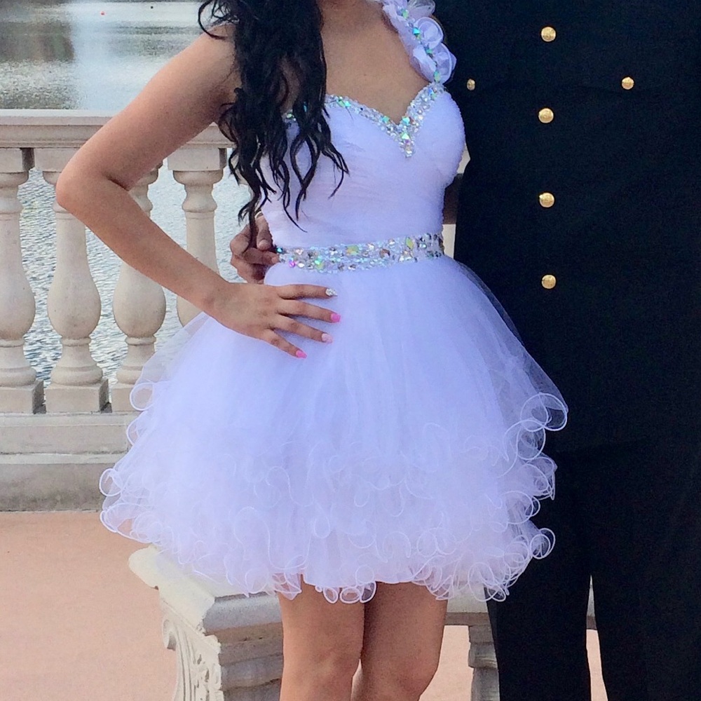 White One Shoulder Dress!